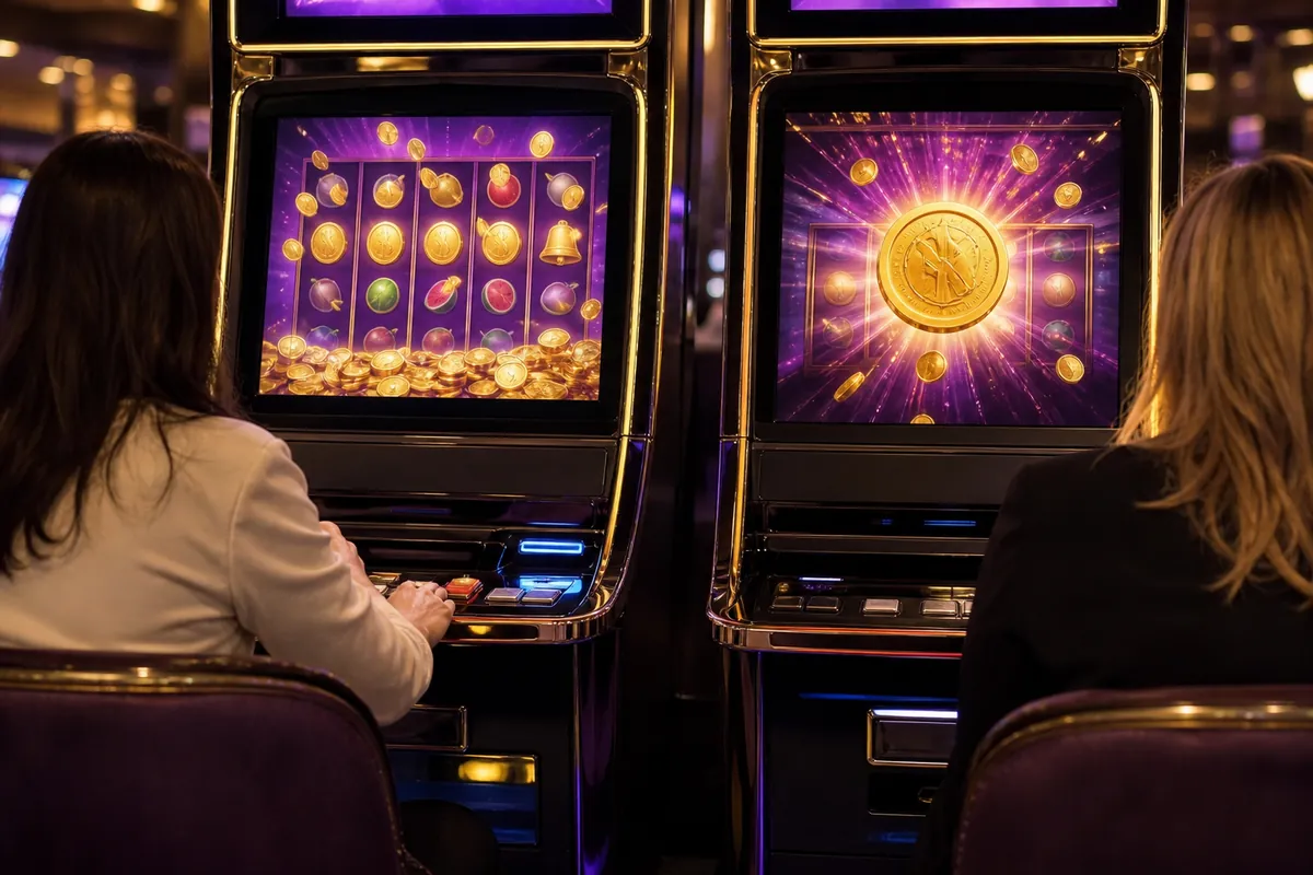 Två slots med låg och hög volatilitet bredvid varandra