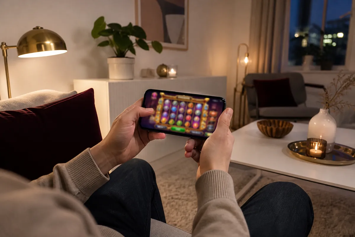 Mobilcasino i soffan – Mr Vegas spelas i mobilens webbläsare